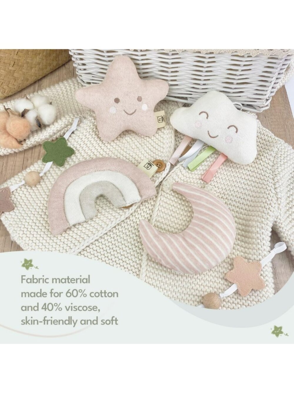Lullaby Music Crib Mobile with Stuffed Animals - Easy Install Baby Nursery Decor - Picture 5 of 9